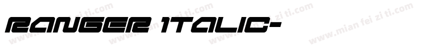 Ranger Italic字体转换